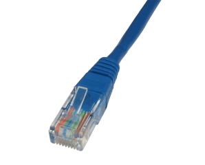 0.25m CAT5e Ethernet Cable Blue Full Copper 24AWG