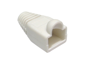 RJ45 Snagless Connector Boot White