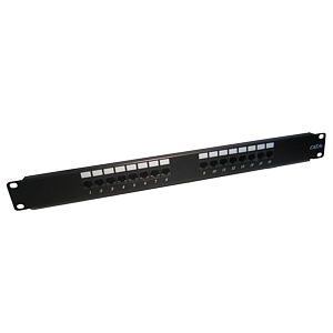 16 Port CAT5e Punch Down Patch Panel