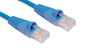 1m LSZH Snagless CAT5e Network Cable Blue 24 AWG