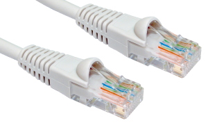 1m Snagless CAT6 Network Cable Grey 24 AWG