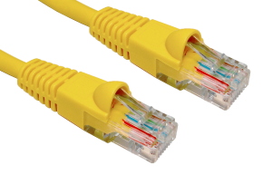 0.5m Snagless CAT6 Network Cable Yellow 24 AWG