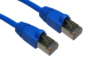 1m CAT6 Shielded Snagless Network Cable Blue 26 AWG