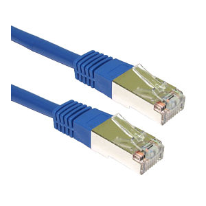 2m Blue CAT5e Shielded Network Cable Full Copper