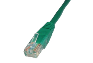 0.25m CAT5e Ethernet Cable Green Full Copper 24AWG