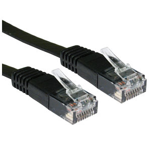 30m Flat Network Cable Black
