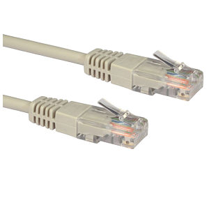 30M Ethernet Cable CAT5e UTP Full Copper 26AWG Grey