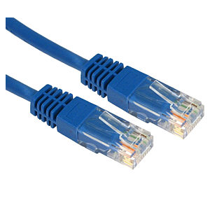 Ethernet Cable 4M CAT5e UTP Full Copper 26AWG Blue