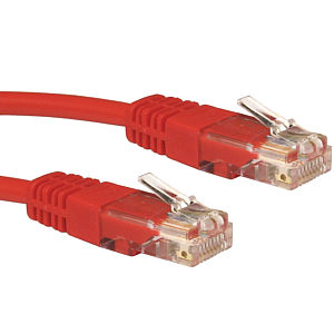 10M Patch Lead CAT5e UTP Full Copper 26AWG Red