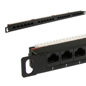 CAT6 24-Port Patch Panel 0.5u