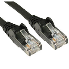 CAT6 Low Smoke Network Cable BLACK 0.5m