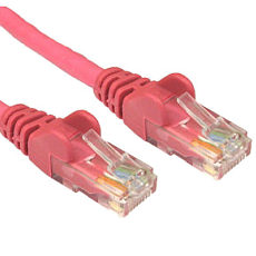 CAT6 Low Smoke Network Cable PINK 0.5m