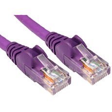 CAT6 Low Smoke Network Cable VIOLET 0.5m