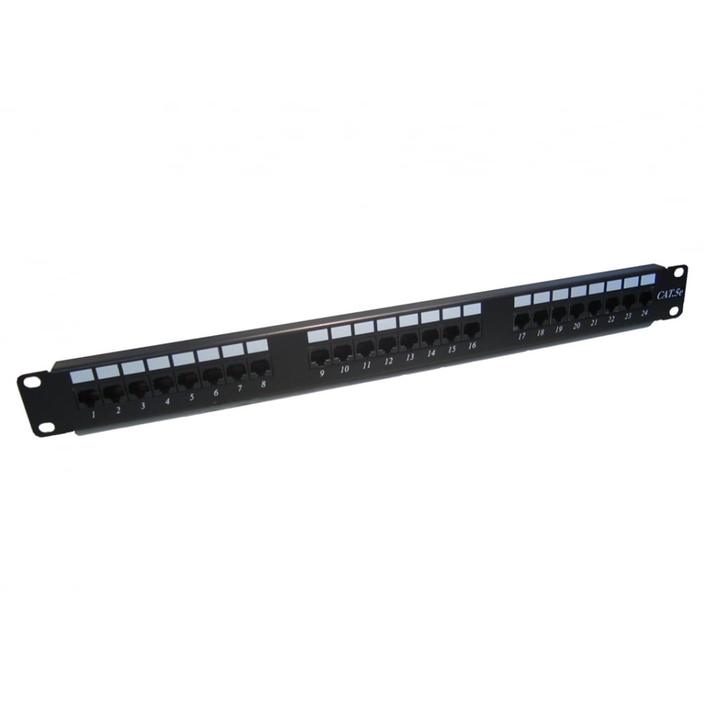 24-Port CAT5e Punch Down Patch Panel