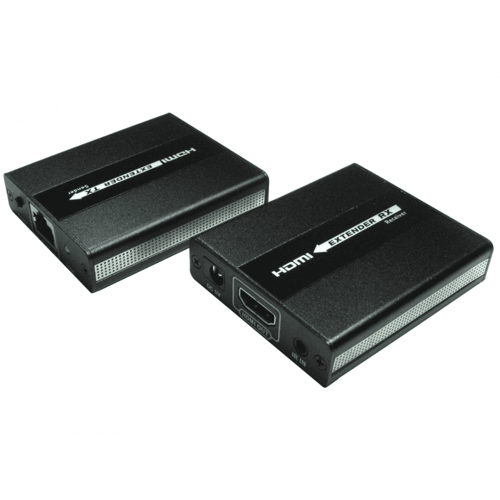 HDMI Extender over One CAT5/CAT6 Cable, 1080p 120m, IR