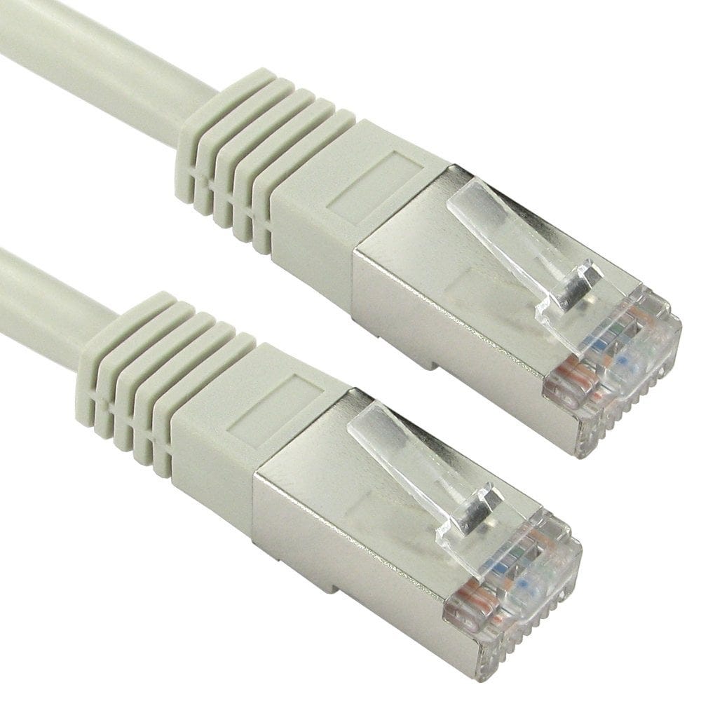 10m Grey CAT5e Shielded Network Cable Full Copper