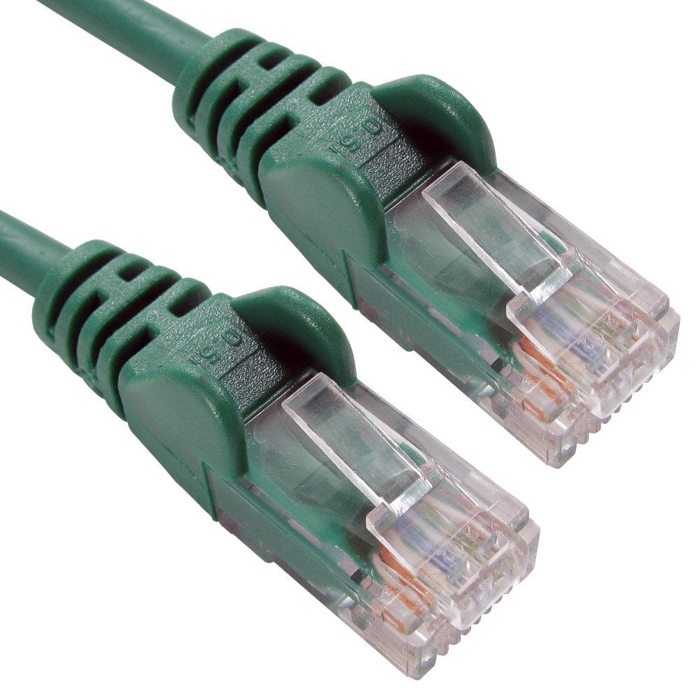 CAT5e Ethernet Cable GREEN 0.25m