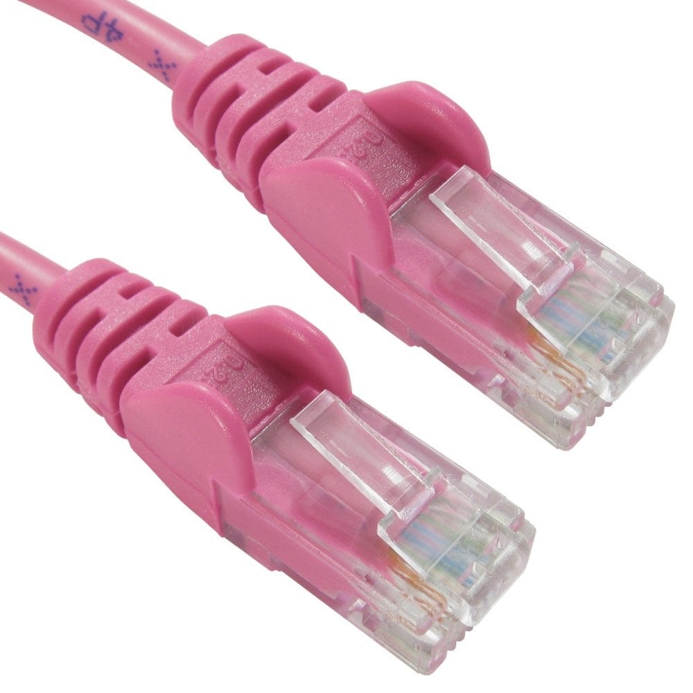 CAT5e Ethernet Cable PINK 0.25m