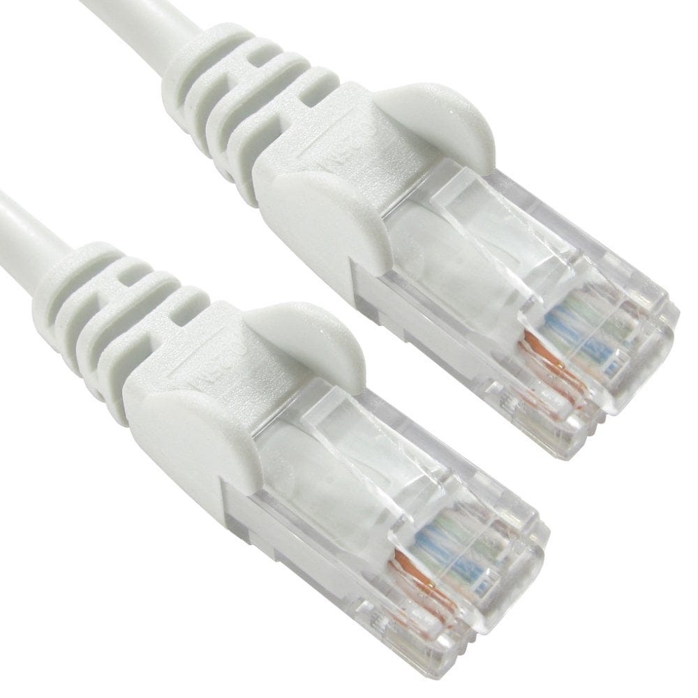 CAT5e Ethernet Cable WHITE 0.5m