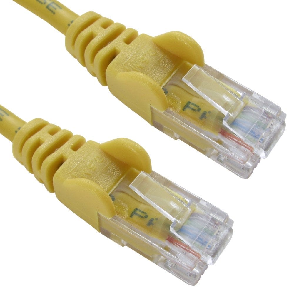 CAT5e Ethernet Cable YELLOW 0.25m