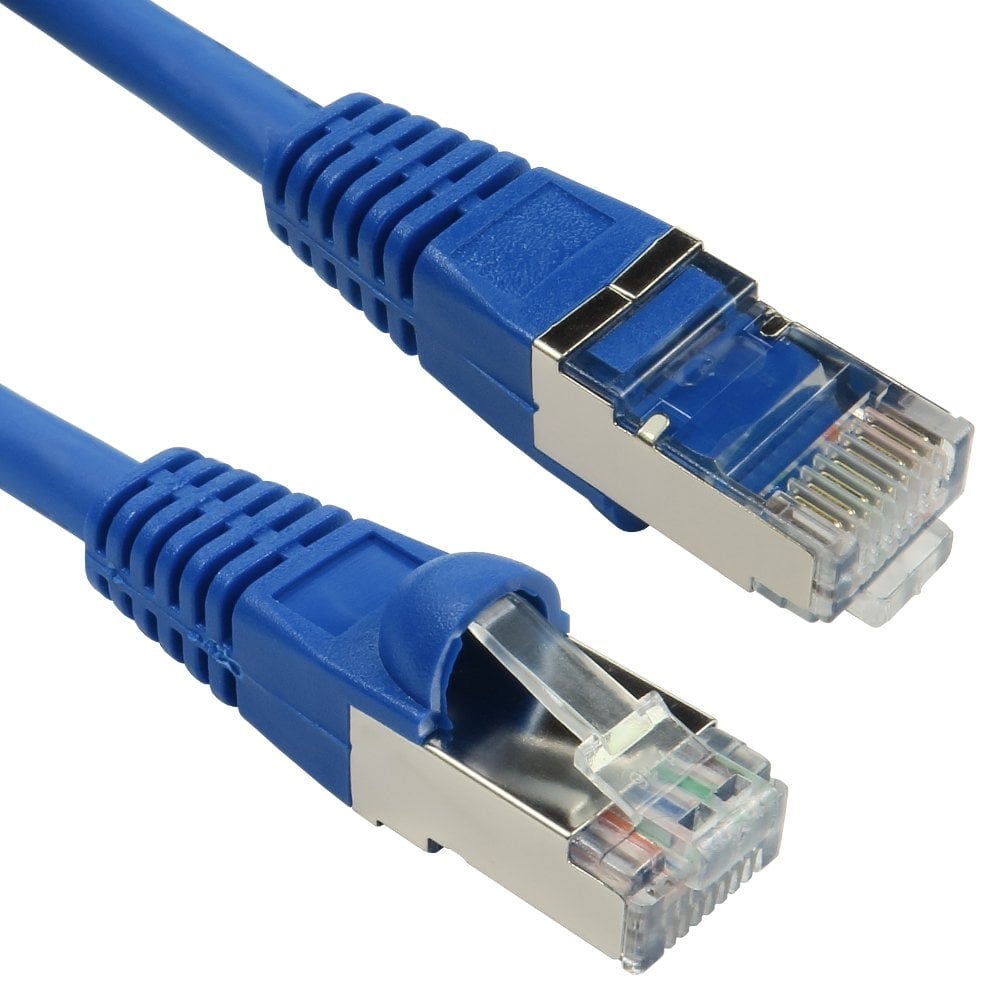 15m CAT6A SSTP LSOH Network Cable Blue