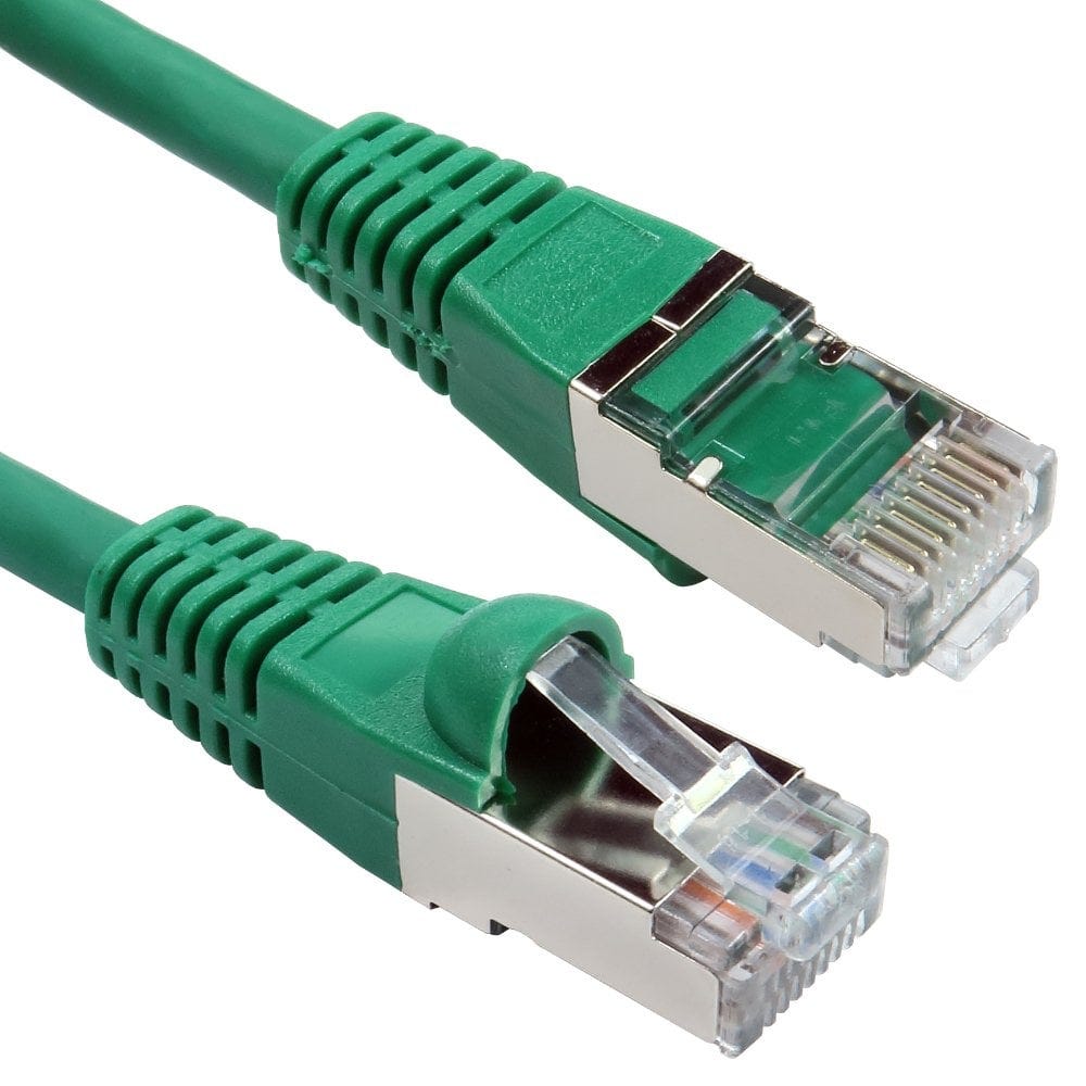 15m CAT6A Ethernet Cable Green