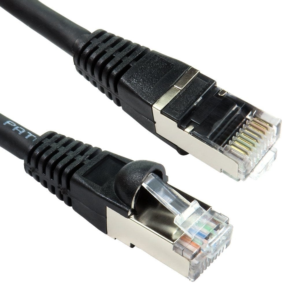 15m SSTP LSOH CAT6A Network Cable Black