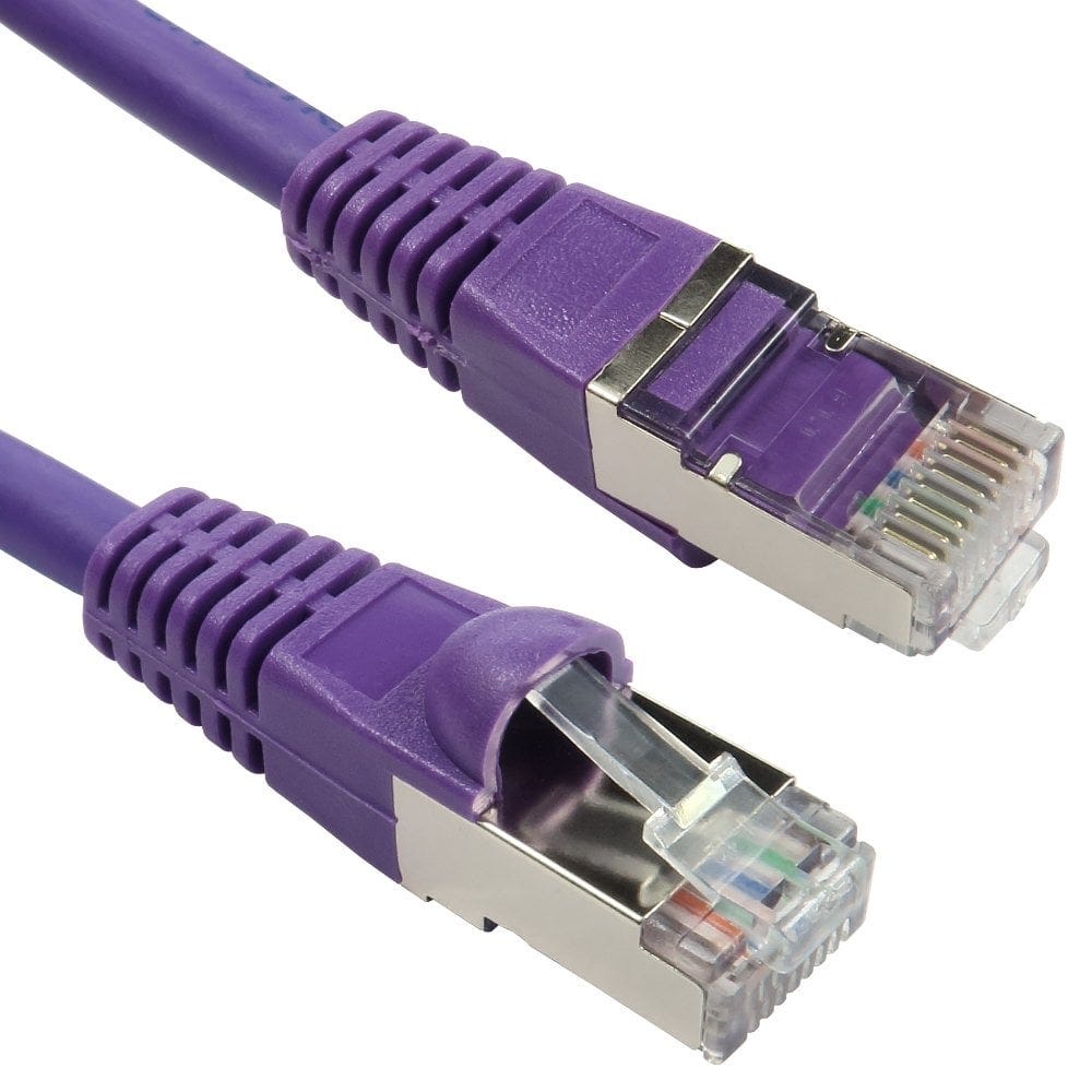 10m Network Cable CAT6A Violet