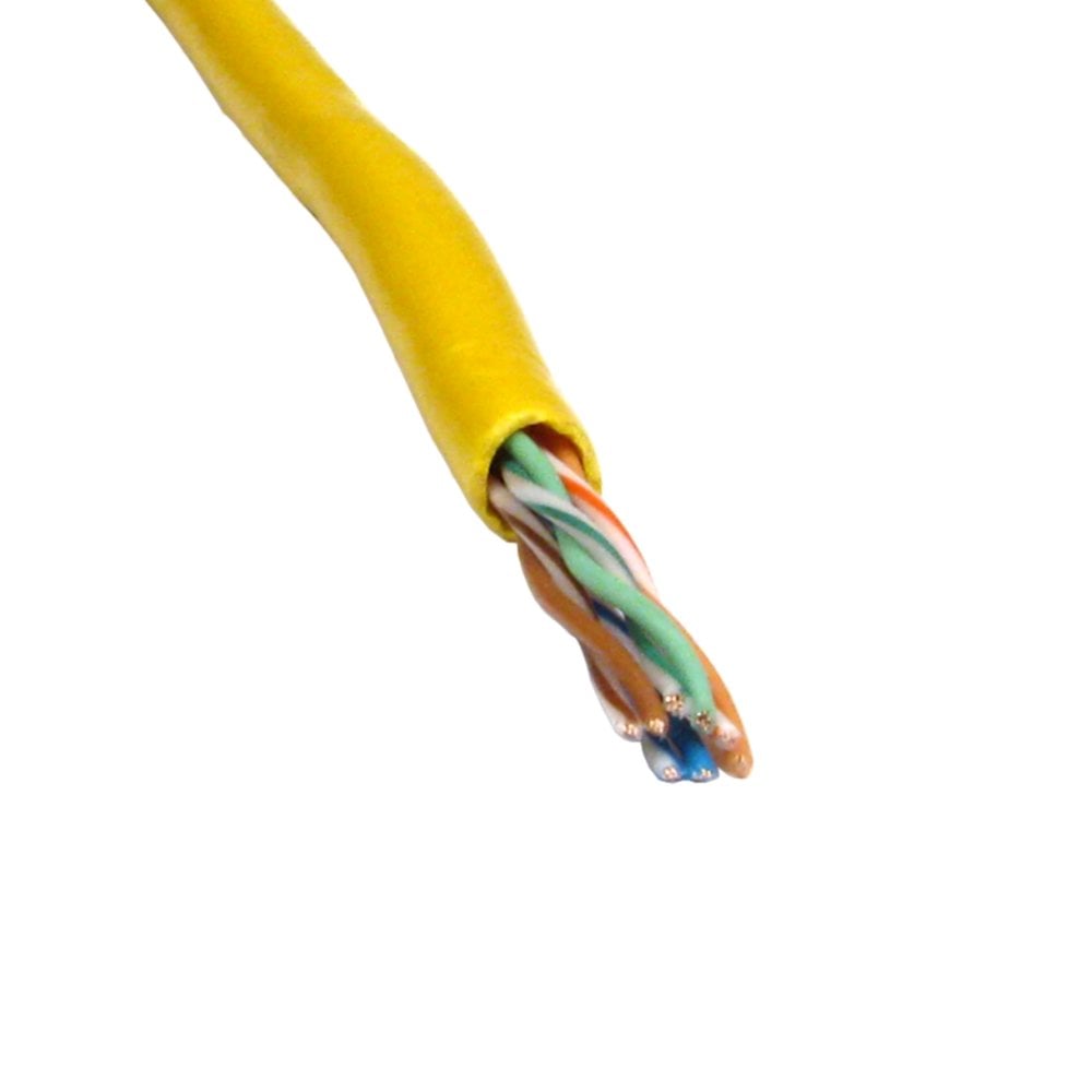 305m CAT5e Network Cable Yellow Pure Copper