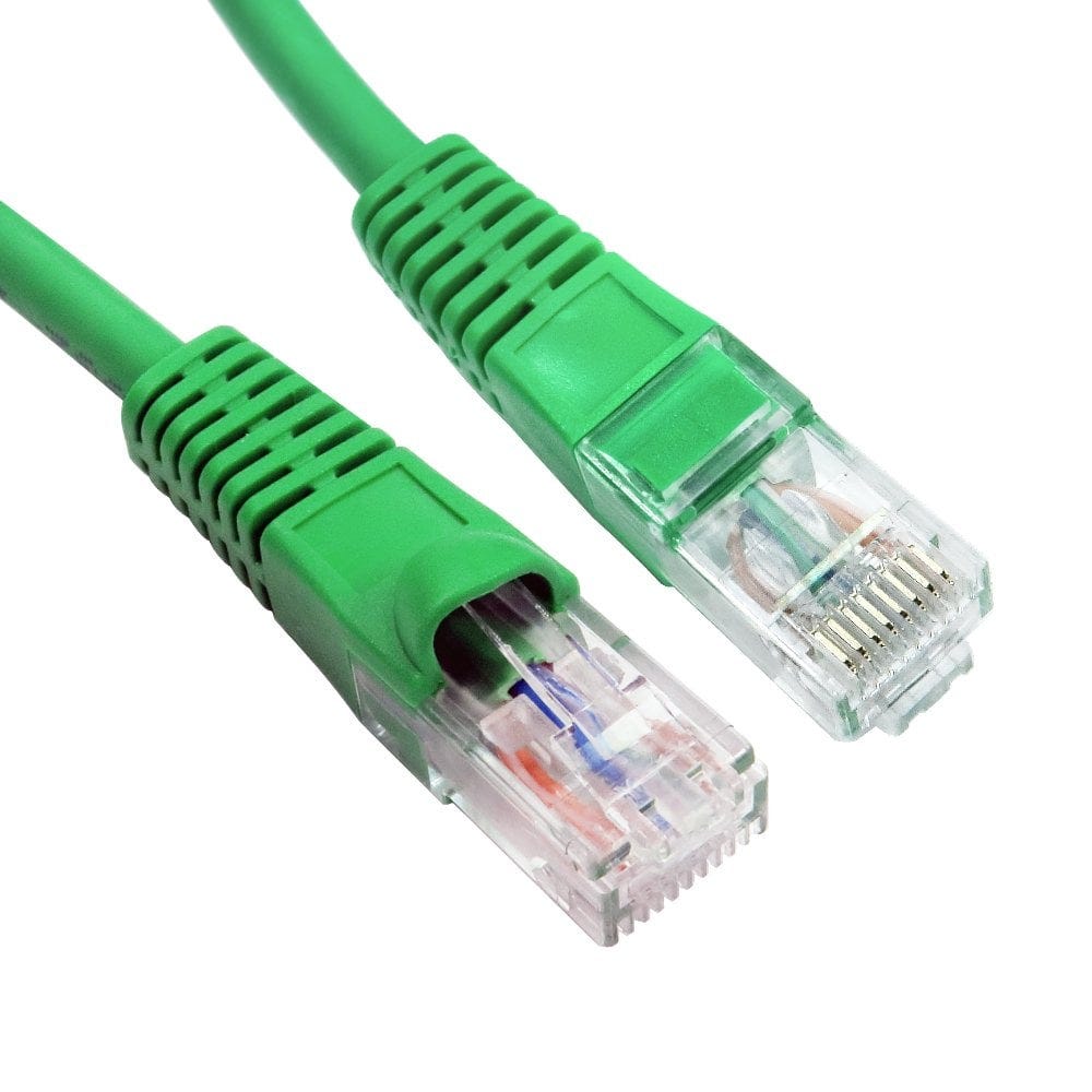 15m Snagless Patch Cable Green 24 AWG Network Cable CAT6