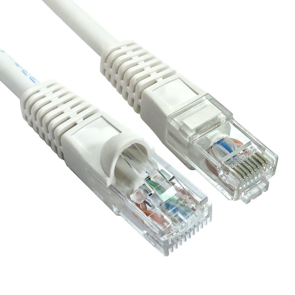 15m CAT6 U/UTP Snagless Network Cable White LSZH 24AWG