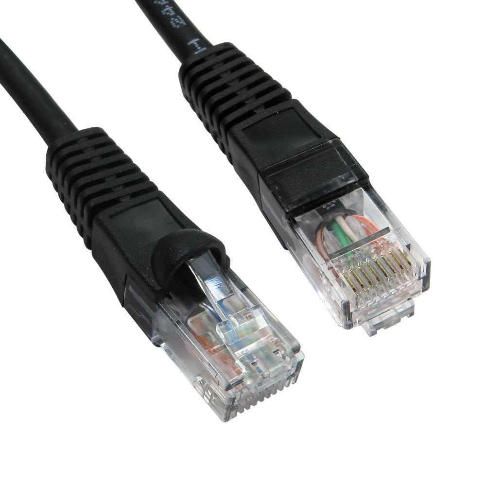 15m Black Ethernet Cable Snagless CAT6 UTP Network Cable