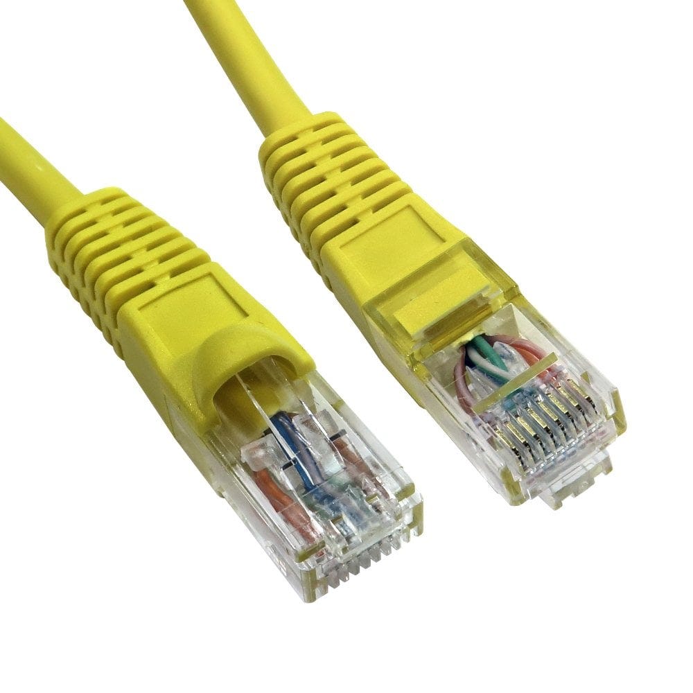 15 m Network Cable Snagless Yellow CAT6 Internet Cable