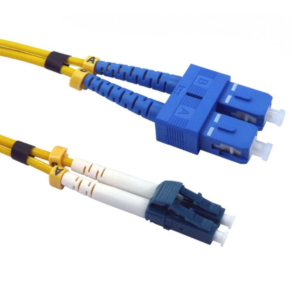 1m OS2 LC-SC Duplex Fibre Patch Lead Single Mode 9/125