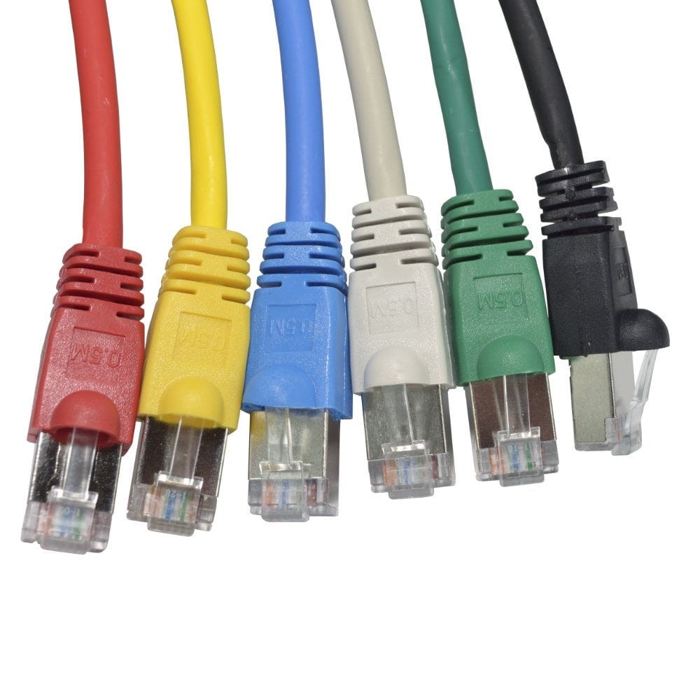 20 Metre Shielded Network Cable Yellow