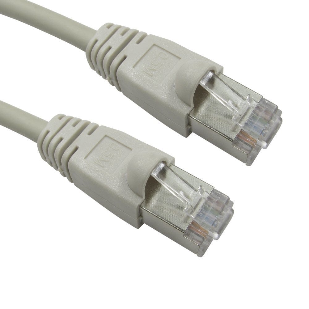 15m CAT6 Shielded Snagless Patch Cable Grey 26 AWG