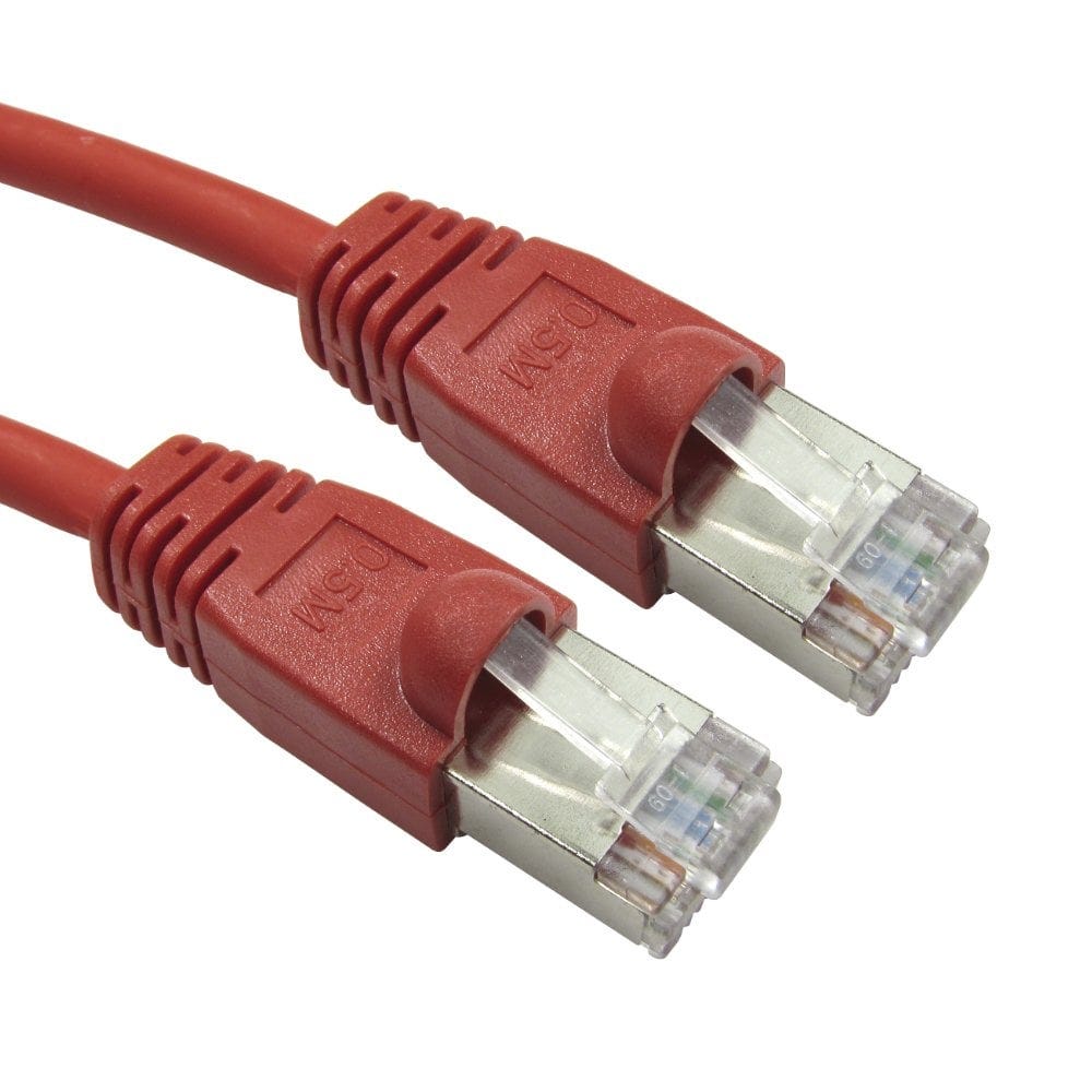 15 Mtr CAT6 Shielded Snagless Network Cable Red 26 AWG