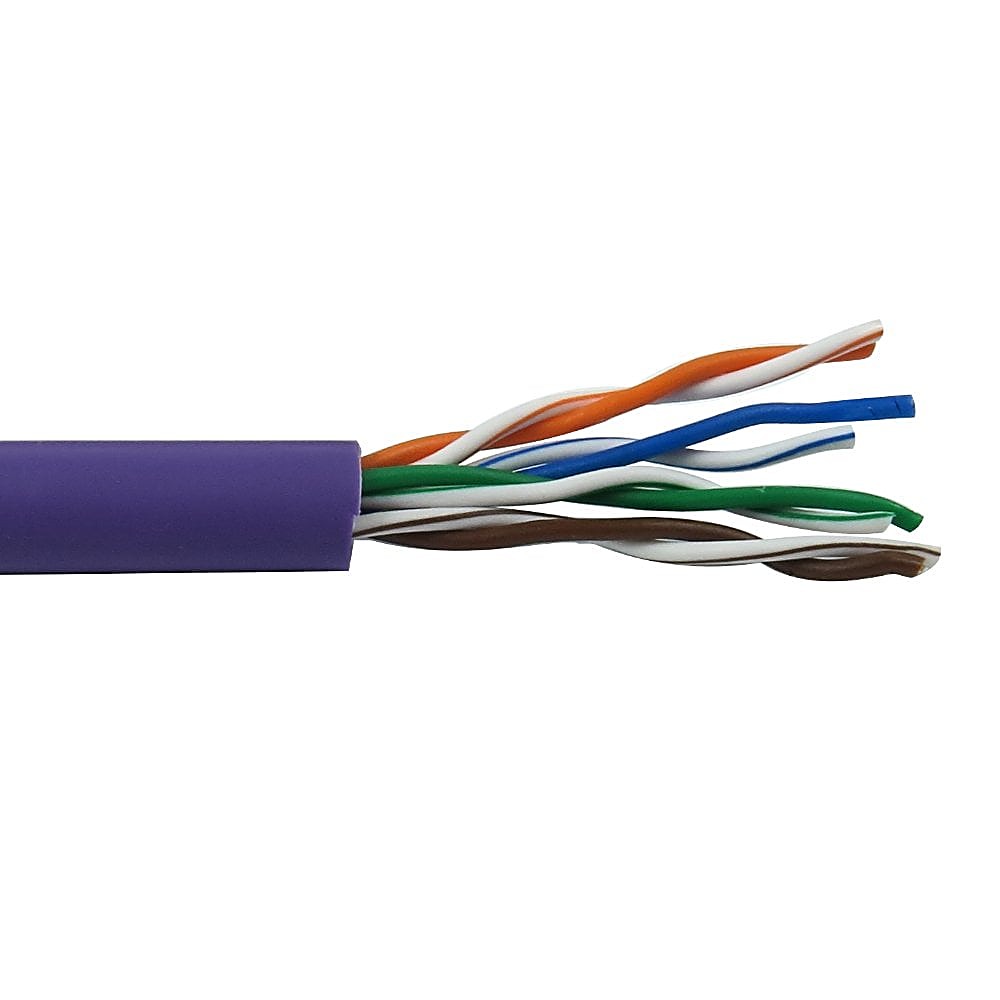 305m CAT5e Network Cable Reel Violet LSZH