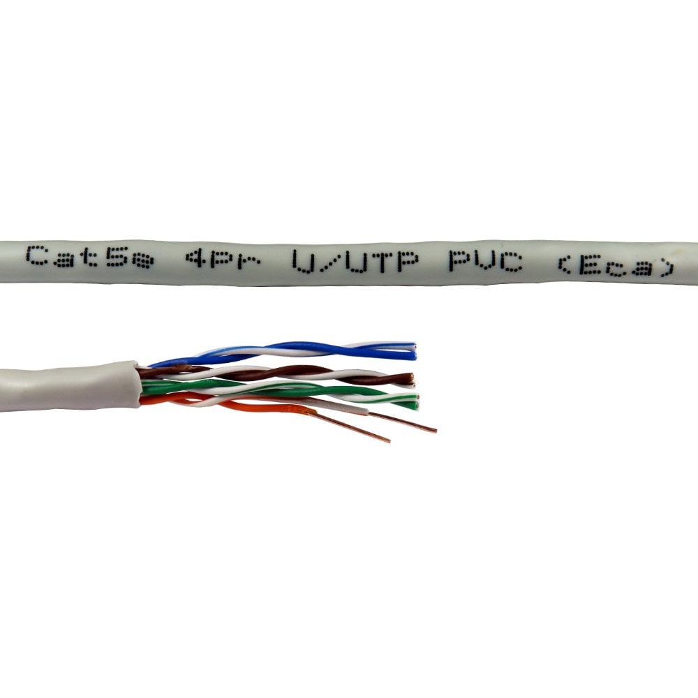 305m CAT5e U/UTP Solid Network Cable Reel 24AWG