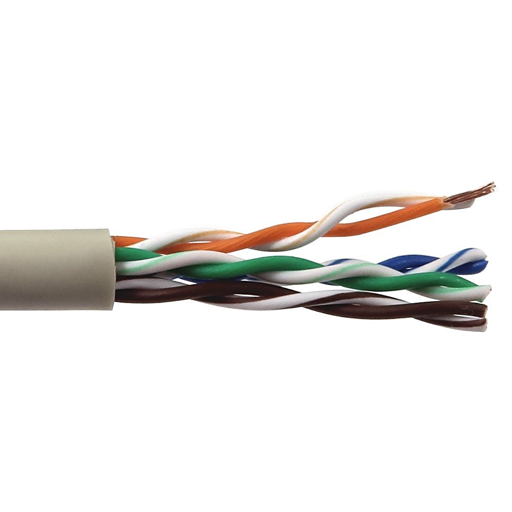 305m CAT5e Network Cable Reel Grey PVC