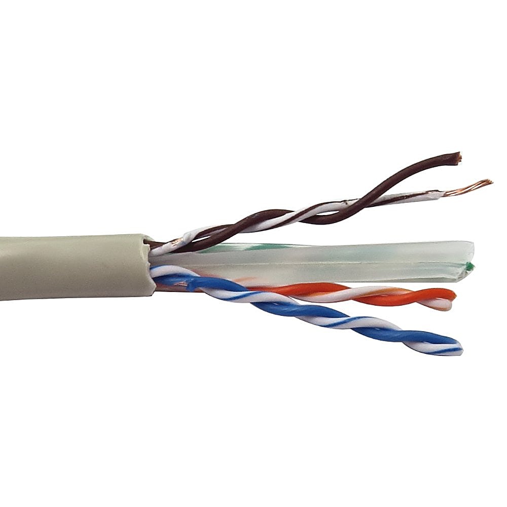 305m CAT6 Network Cable Reel Grey PVC