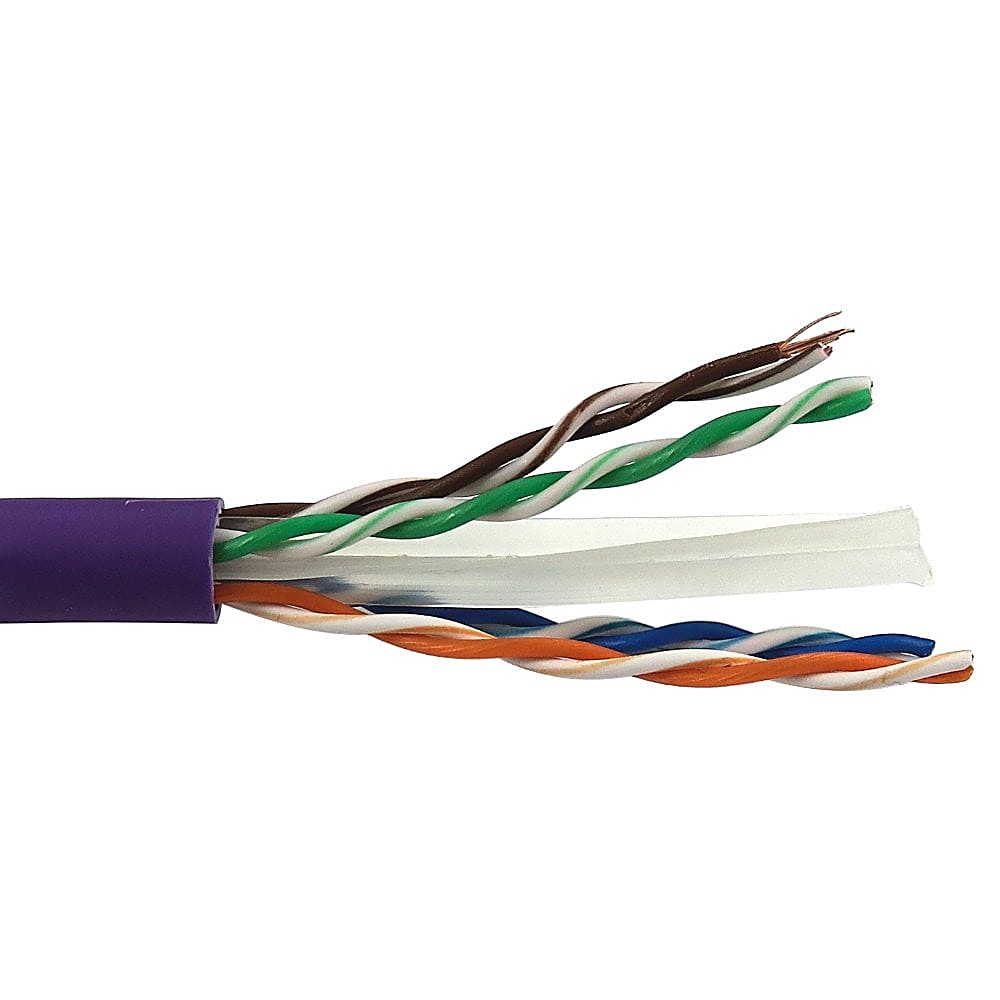 305m CAT6 U/UTP Network Cable Reel Violet LSZH