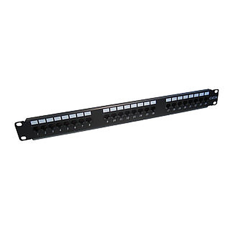 24-Port CAT6 Punch Down Patch Panel