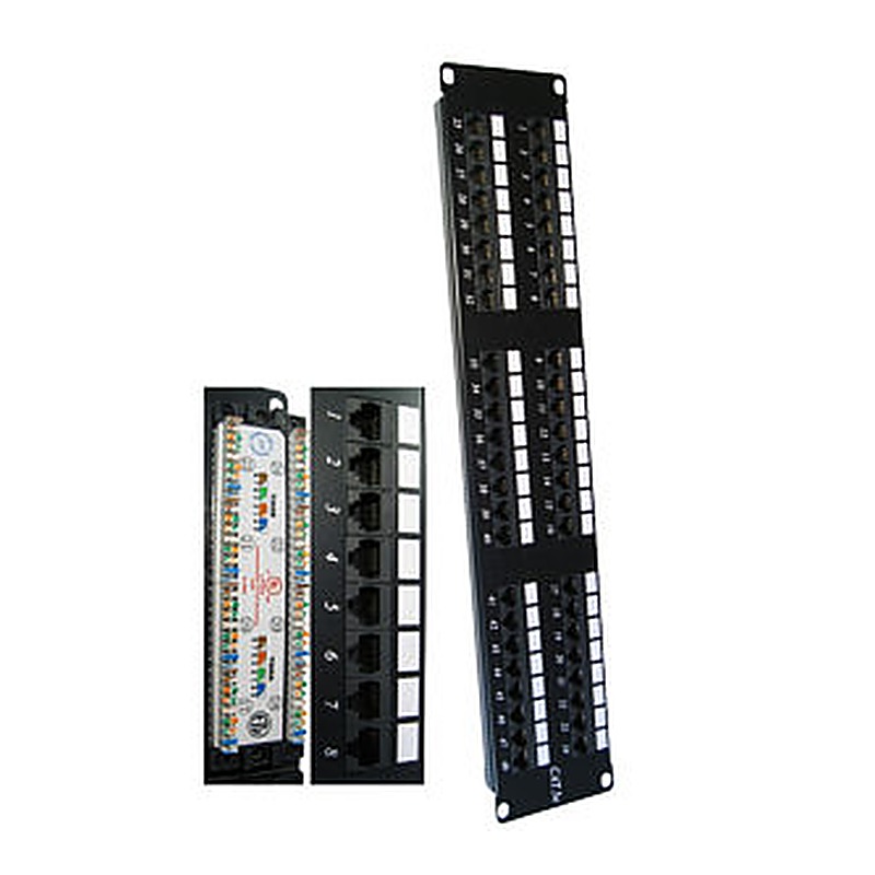 48 Port CAT5e Punch Down Patch Panel