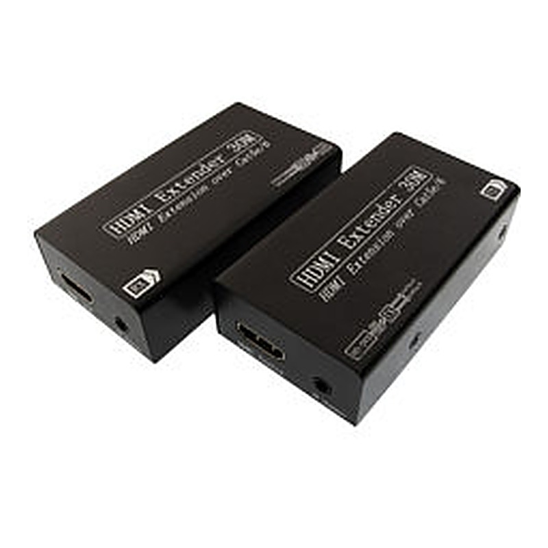 HDMI Extender Kit over Two CAT5/CAT6 Cables, 1080p 30m