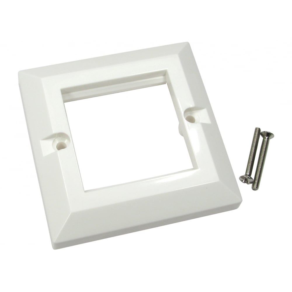 Single Gang Euro Faceplate Frame for 2 Modules