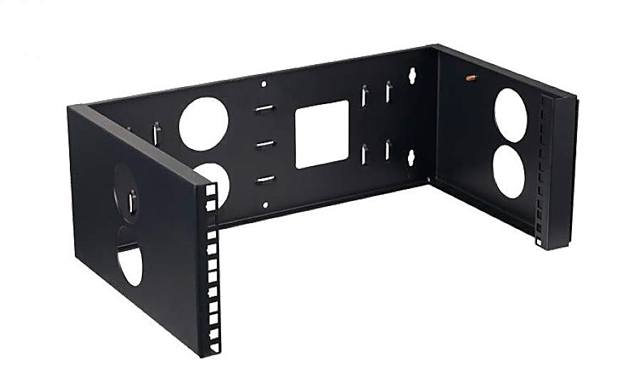 Hinged 19 Inch Wall Bracket, 2U, 300mm Deep