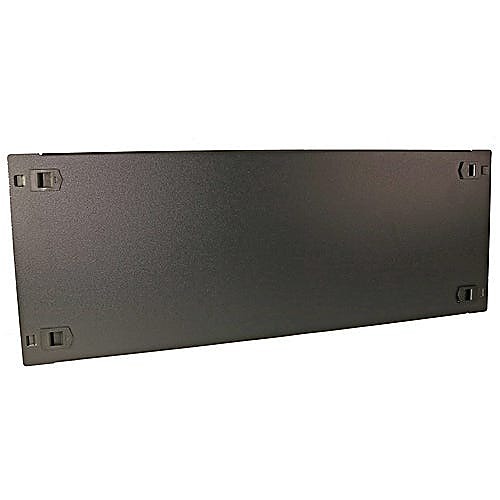 Tool-Less 19 Inch Rack Blanking Plate, 4U, Black