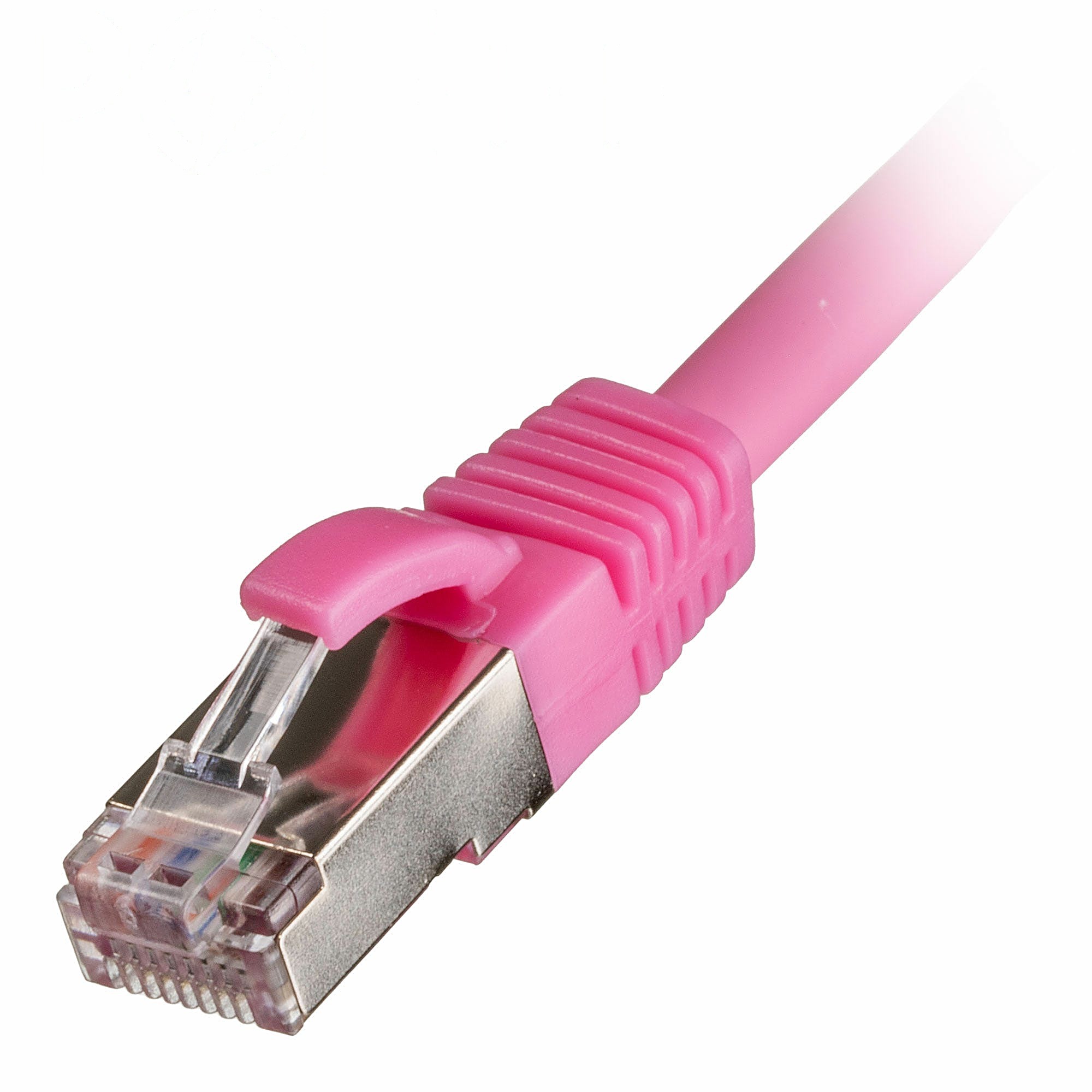 15m CAT6A S/FTP Snagless Network Cable Pink LSZH 26AWG PoE++