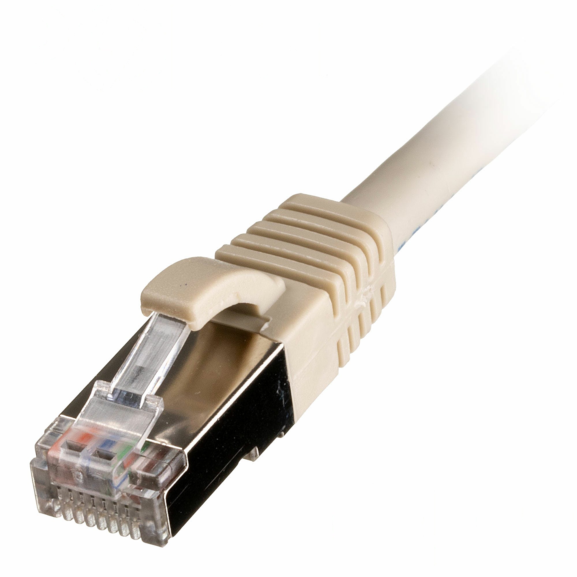 100 Pack 0.3m CAT6A S/FTP Snagless Cables Grey LSZH 26AWG